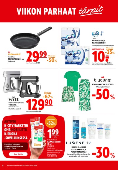 K-Citymarket tarjouslehti viikolta 27 sivu 8