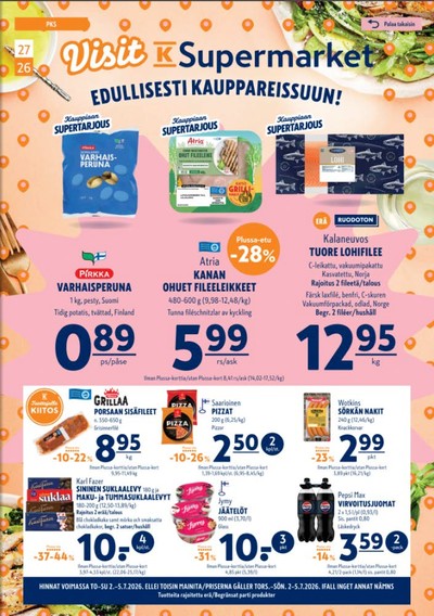 K-Supermarket tarjouslehti viikolta 27 sivu 1