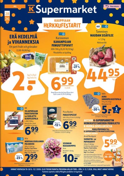 K-Supermarket tarjouslehti viikolta 28 sivu 1