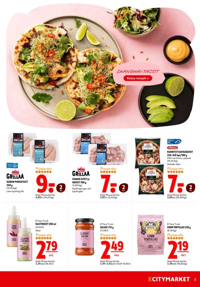K-Citymarket tarjouslehti viikolta 28 sivu 5