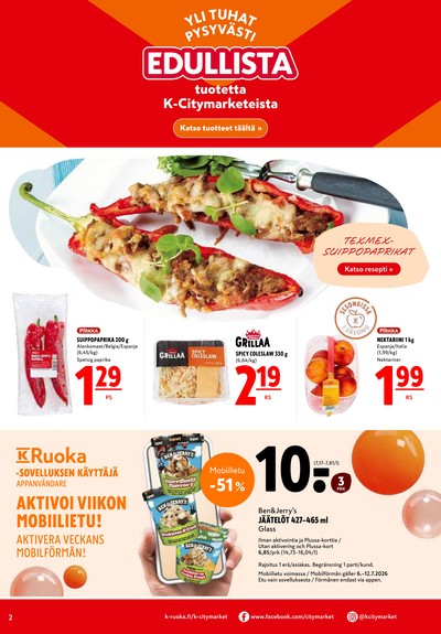 K-Citymarket tarjouslehti viikolta 28 sivu 2