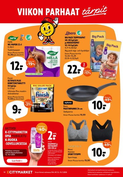 K-Citymarket tarjouslehti viikolta 29 sivu 10