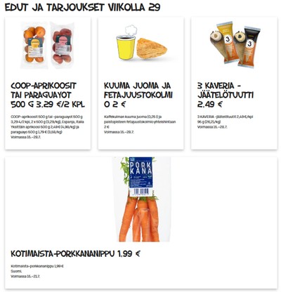 Alemakasiini tarjouslehti. Voimassa: 15/07/26 - 21/07/26