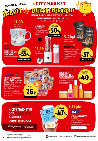 K-Citymarket tarjouslehti viikolta 3 sivu 2