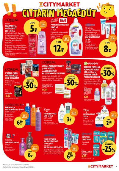 K-Citymarket tarjouslehti viikolta 3 sivu 3