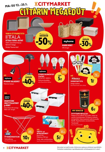 K-Citymarket tarjouslehti viikolta 3 sivu 8