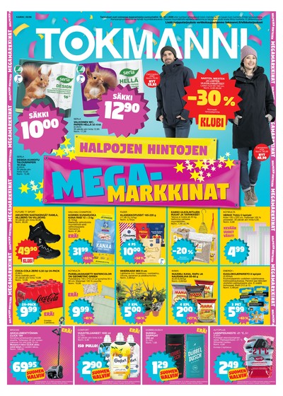 Tokmanni tarjouslehti. Voimassa: 12/01/26 - 18/01/26