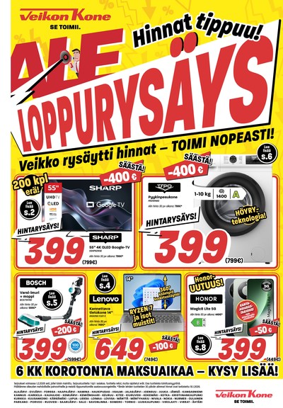 Veikon Kone tarjouslehti viikolta 3 sivu 1