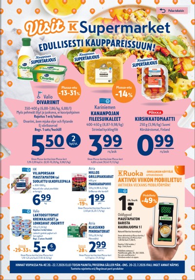 K-Supermarket tarjouslehti viikolta 30 sivu 1