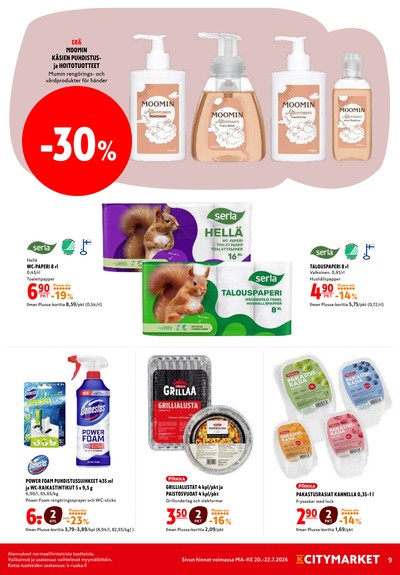 K-Citymarket tarjouslehti viikolta 30 sivu 9
