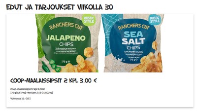 Alepa tarjouslehti. Voimassa: 15/07/26 - 28/07/26