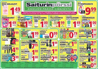 Saiturin Pörssi tarjouslehti. Voimassa: 23/07/26 - 29/07/26