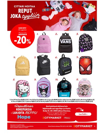 K-Citymarket tarjouslehti viikolta 30 sivu 9