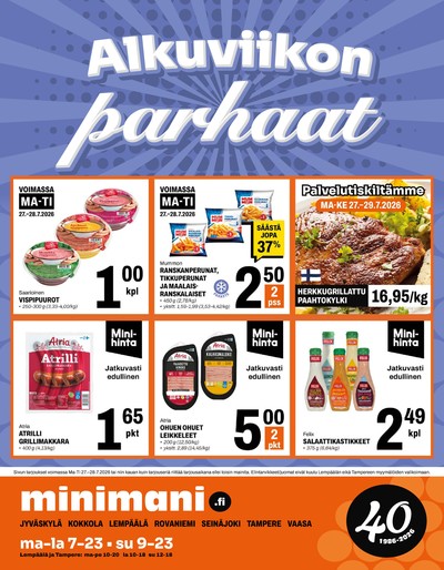 Minimani tarjouslehti viikolta 31 sivu 1