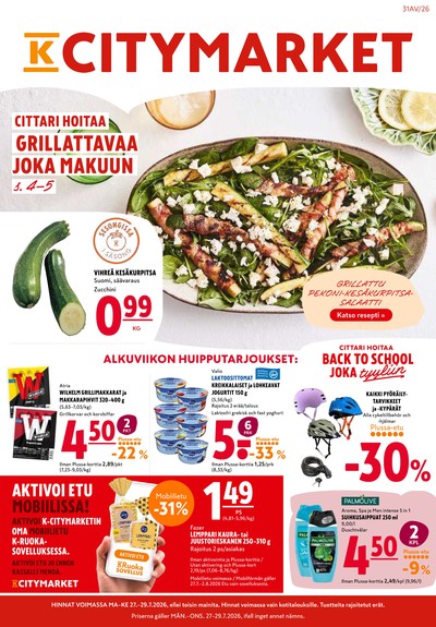 K-Citymarket tarjouslehti viikolta 31 sivu 1