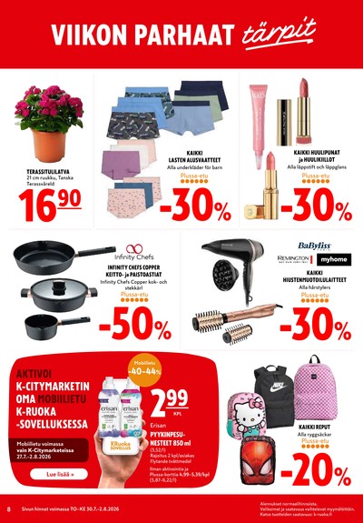 K-Citymarket tarjouslehti viikolta 31 sivu 8