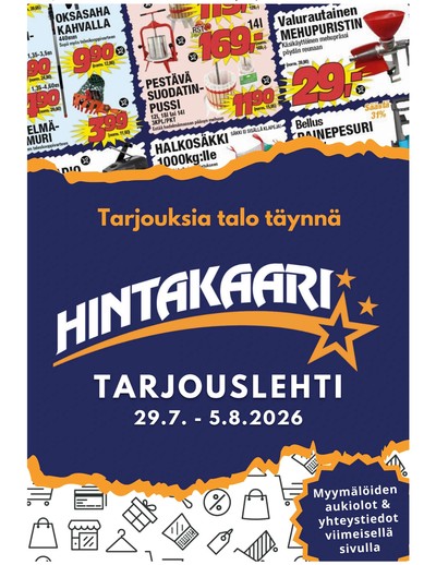 Hintakaari tarjouslehti viikolta 31 sivu 1