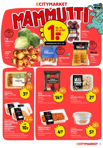 K-Citymarket tarjouslehti viikolta 32 sivu 13