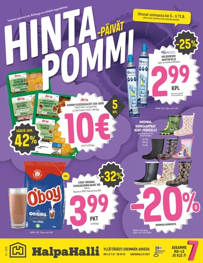 Halpa Halli tarjouslehti viikolta 32 sivu 1
