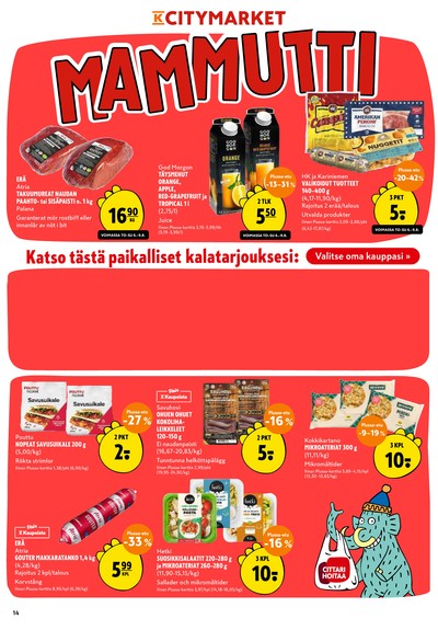 K-Citymarket tarjouslehti viikolta 32 sivu 14