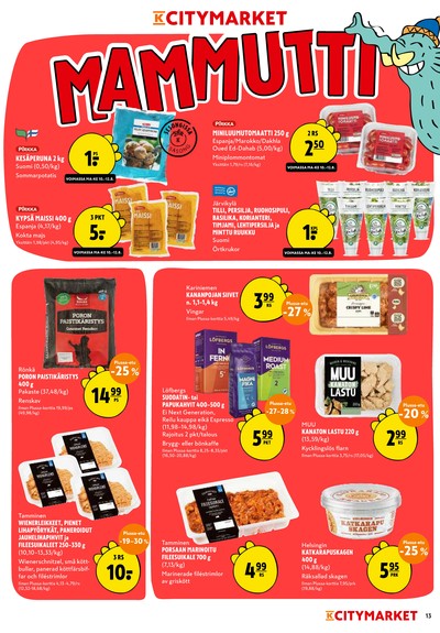 K-Citymarket tarjouslehti viikolta 33 sivu 13