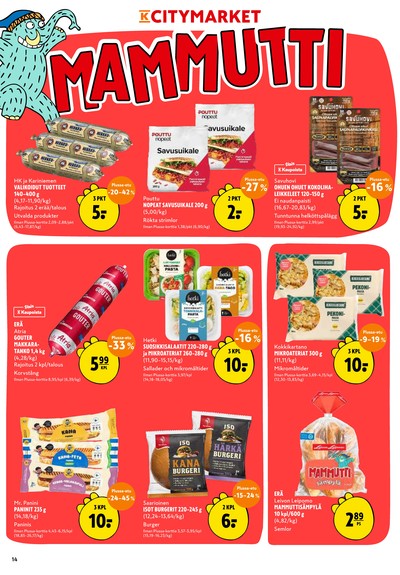K-Citymarket tarjouslehti viikolta 33 sivu 14