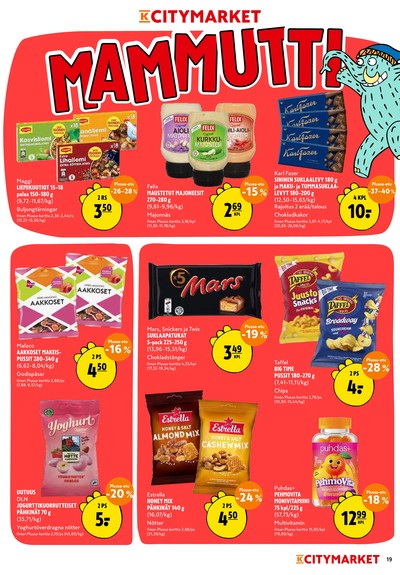 K-Citymarket tarjouslehti viikolta 33 sivu 19