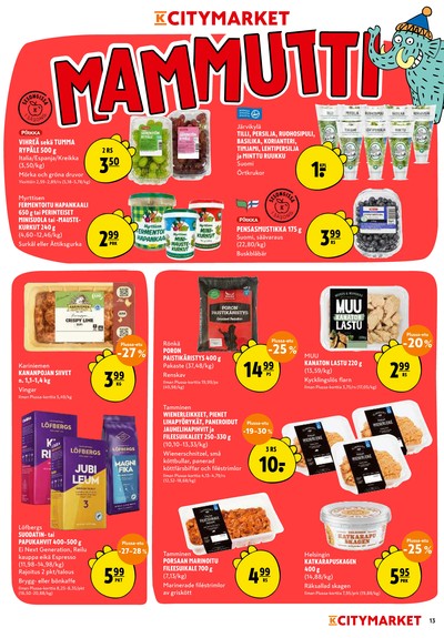 K-Citymarket tarjouslehti viikolta 33 sivu 13