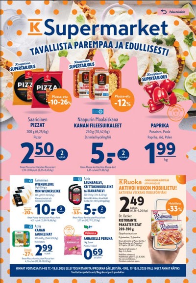 K-Supermarket tarjouslehti viikolta 34 sivu 1
