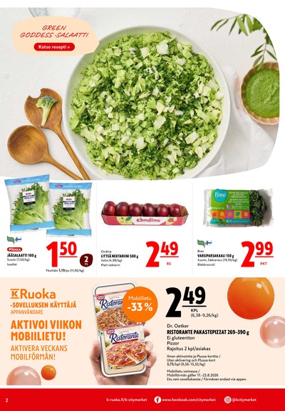 K-Citymarket tarjouslehti viikolta 34 sivu 2