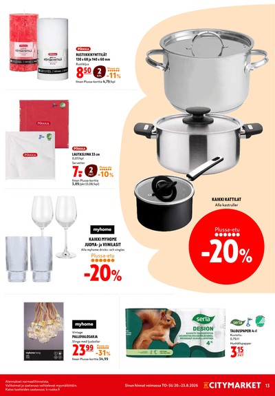 K-Citymarket tarjouslehti viikolta 34 sivu 13