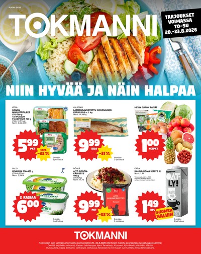 Tokmanni tarjouslehti viikolta 34 sivu 1