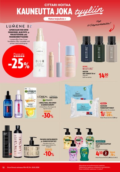 K-Citymarket tarjouslehti viikolta 35 sivu 10