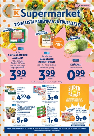 K-Supermarket tarjouslehti viikolta 35 sivu 1