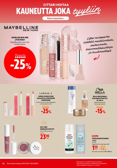 K-Citymarket tarjouslehti viikolta 35 sivu 10