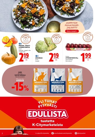 K-Citymarket tarjouslehti viikolta 36 sivu 2