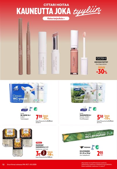 K-Citymarket tarjouslehti viikolta 37 sivu 10
