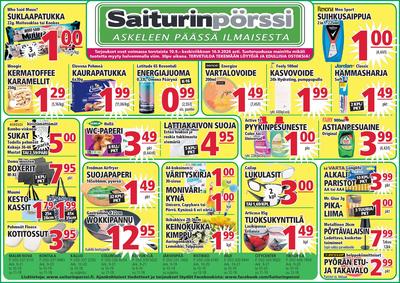 Saiturin Pörssi tarjouslehti. Voimassa: 10/09/26 - 16/09/26