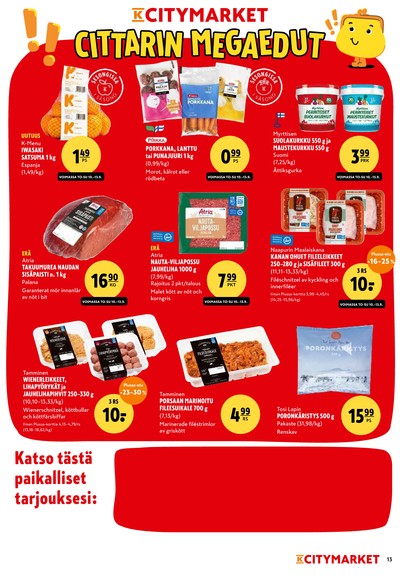K-Citymarket tarjouslehti viikolta 38 sivu 13