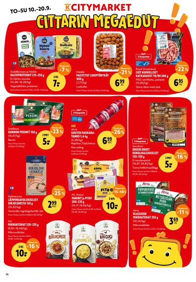 K-Citymarket tarjouslehti viikolta 38 sivu 14
