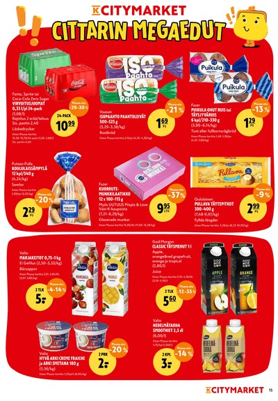 K-Citymarket tarjouslehti viikolta 38 sivu 15