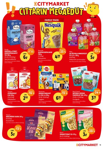 K-Citymarket tarjouslehti viikolta 38 sivu 19