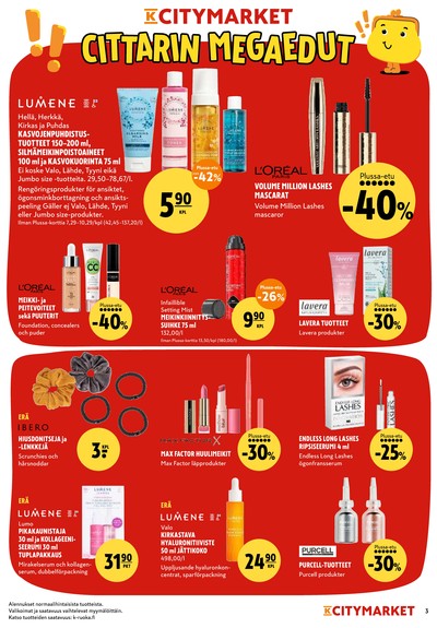 K-Citymarket tarjouslehti viikolta 38 sivu 3