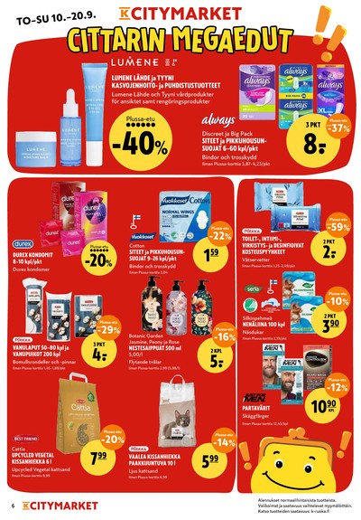 K-Citymarket tarjouslehti viikolta 38 sivu 6