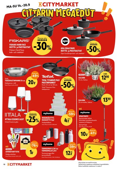 K-Citymarket tarjouslehti viikolta 38 sivu 10