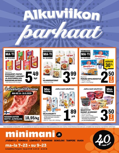 Minimani tarjouslehti viikolta 38 sivu 1