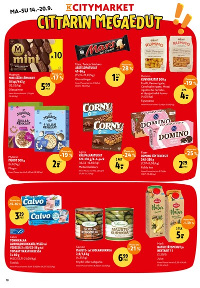 K-Citymarket tarjouslehti viikolta 38 sivu 18