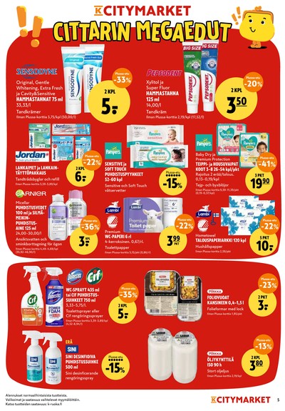 K-Citymarket tarjouslehti viikolta 38 sivu 5