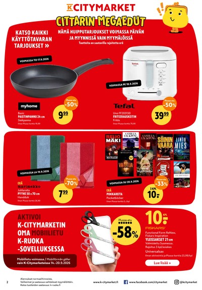 K-Citymarket tarjouslehti viikolta 38 sivu 2