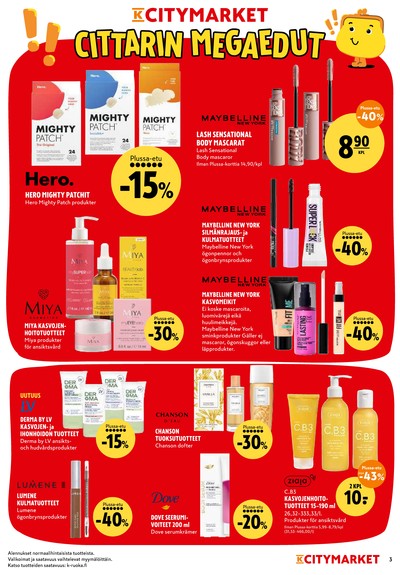 K-Citymarket tarjouslehti viikolta 38 sivu 3